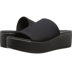 Bebe Stretchy Slide Platform Sandals